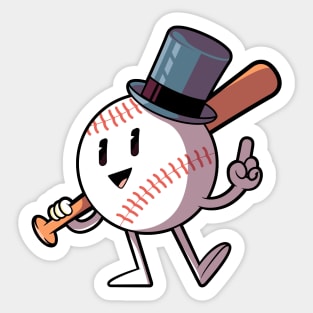 Mr. Baseball Sticker